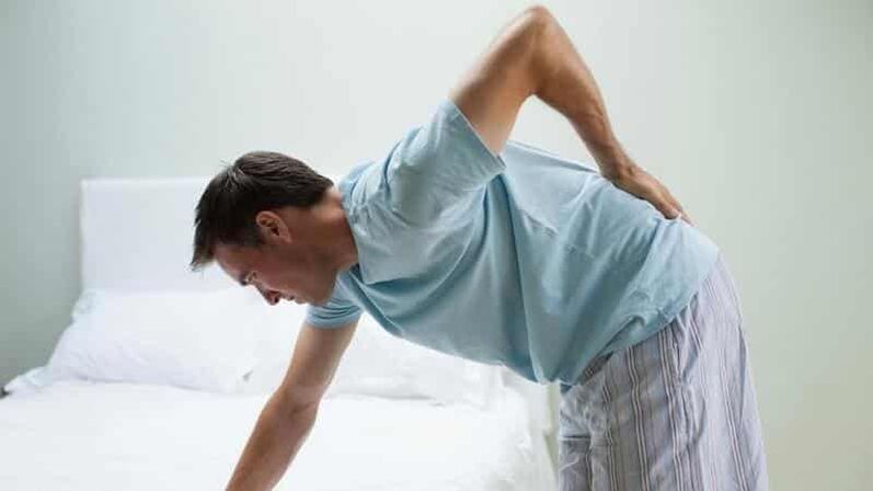 Because the back hurts in the lower back and what to do