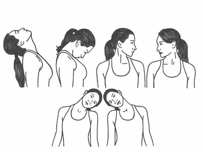 Medical exercises for osteochondosis of the cervical column