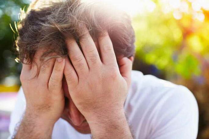 The headache can cause osteochondosis